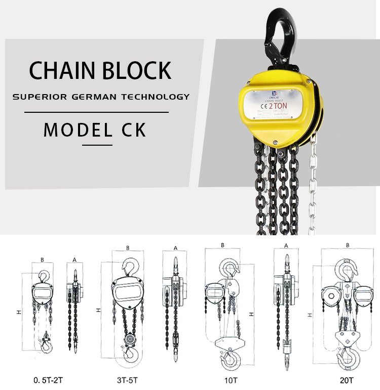 2 Ton Chain Block 3 Ton Lever Block 5 Ton Hand Chain Hoist Construction Lifting Equipment Hoists Manual Hoist Construction Hoist Chain Pulley Block